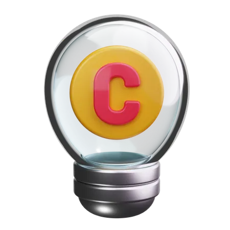 Creative Commons  3D Icon