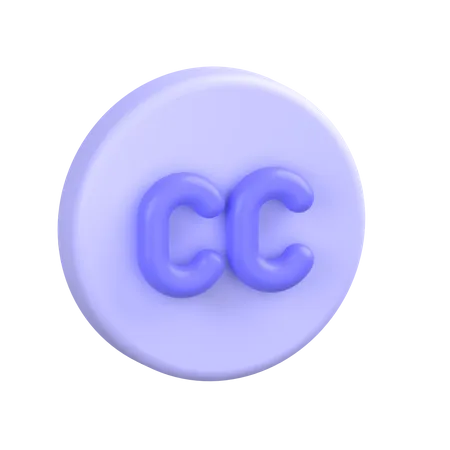 Creative Commons  3D Icon