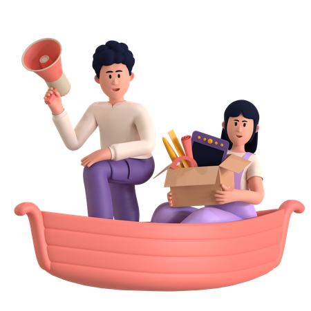 Creative Director Working Together  3D Icon