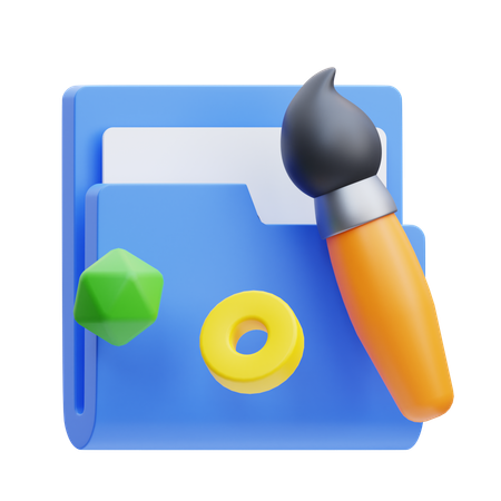 Creative Folder  3D Icon