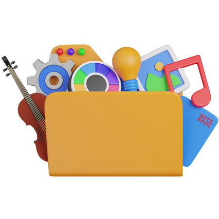 Creative Folder  3D Icon