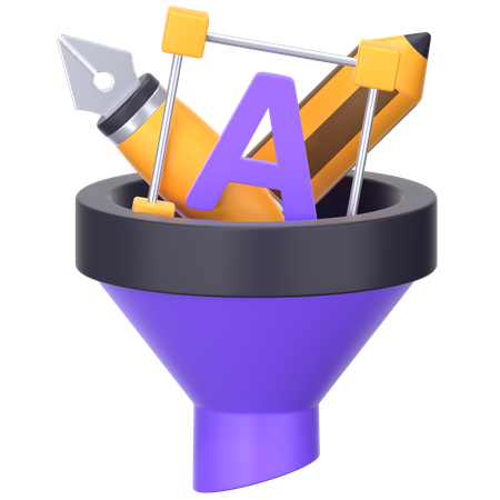Creative Funnel  3D Icon
