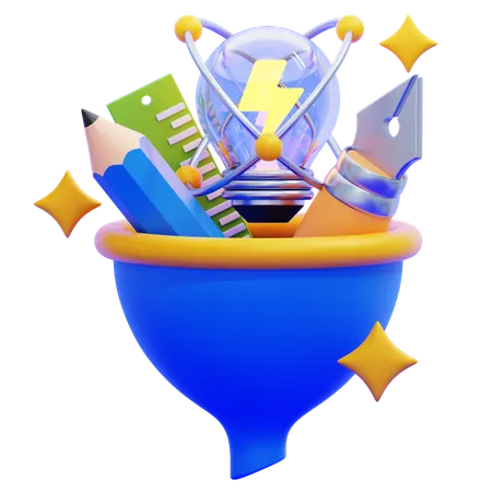 Creative Funnel  3D Icon
