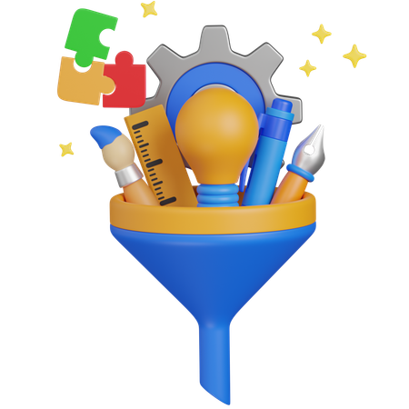Creative Funnel  3D Icon