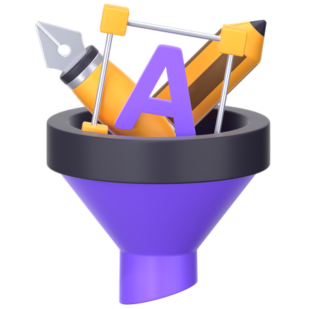 Creative Funnel  3D Icon