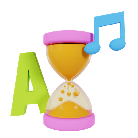 Creative Hourglass  3D Icon