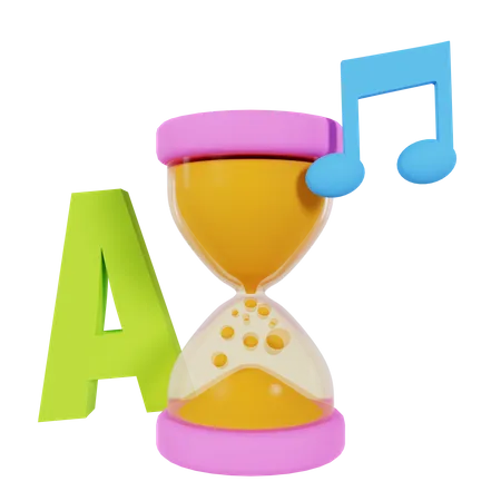 Creative Hourglass  3D Icon