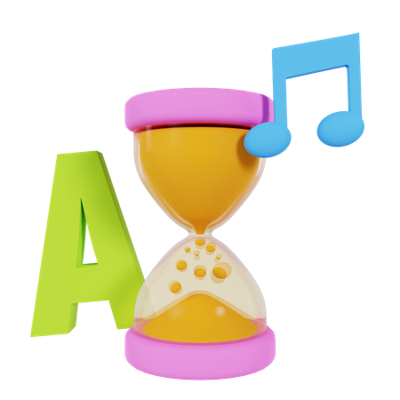 Creative Hourglass  3D Icon