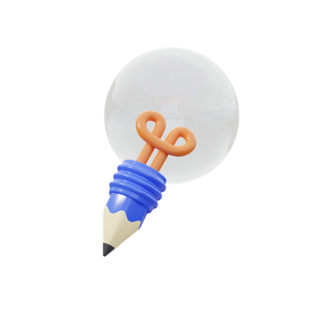 クリエイティブなアイデア  3D Icon
