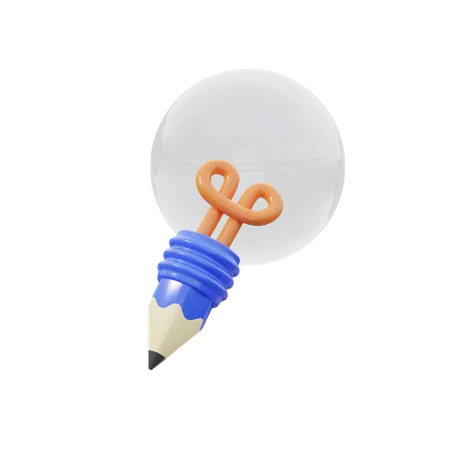 クリエイティブなアイデア  3D Icon