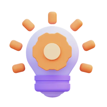 Creative Idea  3D Icon