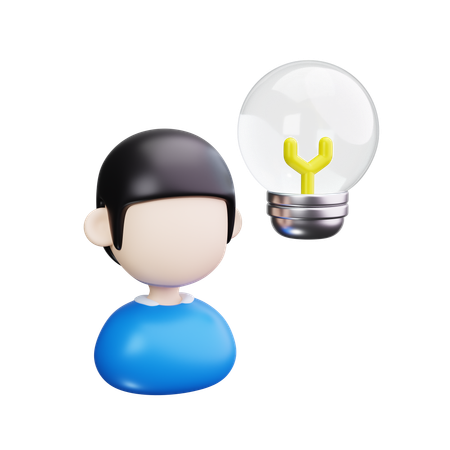 Creative idea  3D Icon