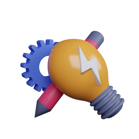 Creative Idea  3D Icon