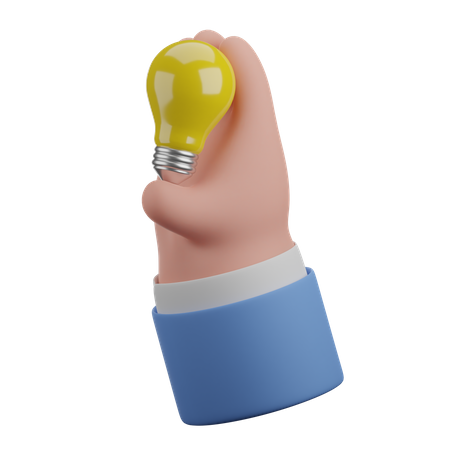 Creative Idea hand gesture 3D Icon