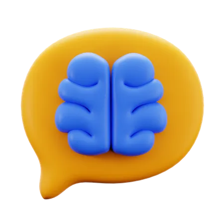 Brain Talk Solution Open Mind Psychology Mental Health Consultant 3 D Icon Illustration Render Design 3D Icon