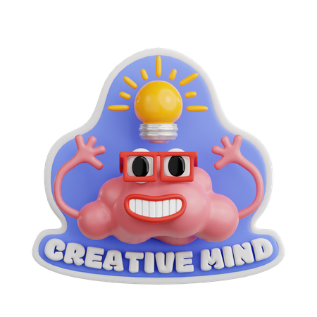 Creative Mind  3D Sticker