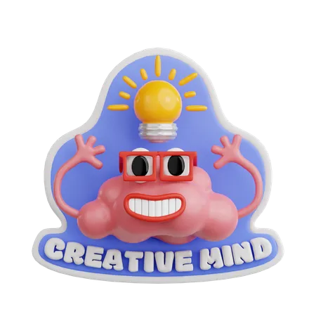 Creative Mind  3D Sticker