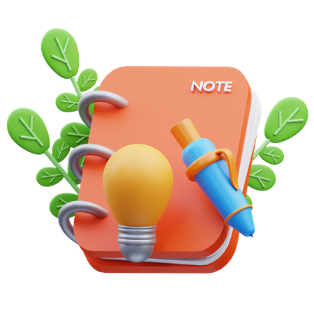 Creative Note  3D Icon