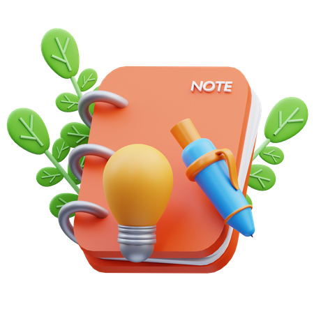 Creative Note  3D Icon