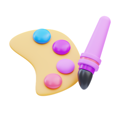 Creative Palette  3D Icon