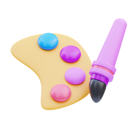 Creative Palette  3D Icon