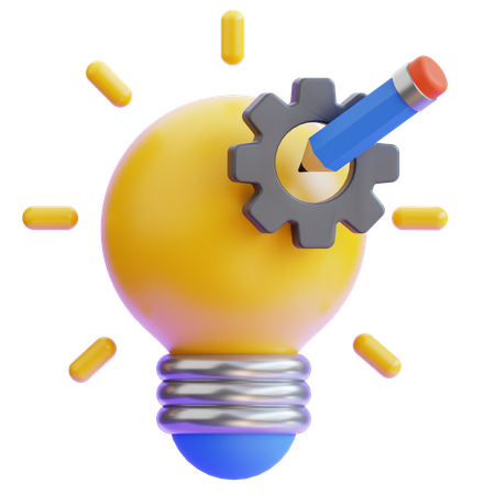 Creative process  3D Icon