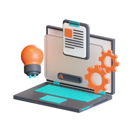 Creative process  3D Icon