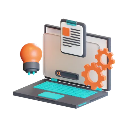 Creative process  3D Icon