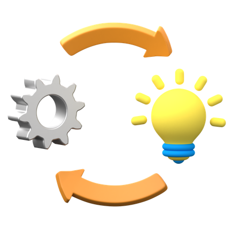 Creative Process  3D Icon