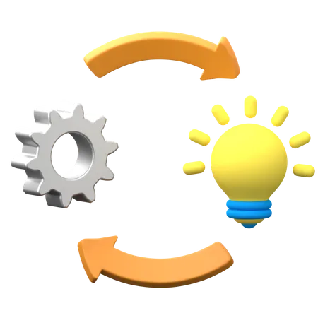 Creative Process  3D Icon