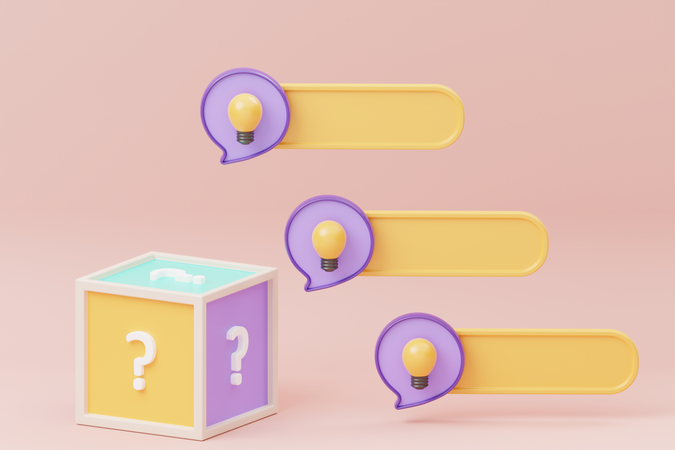 Creative Solution Idea  3D Icon