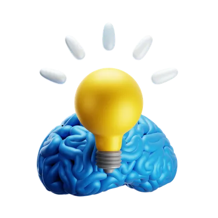 3 D Illustration Of Creative Thinking Creative Idea Thinker 3D Icon
