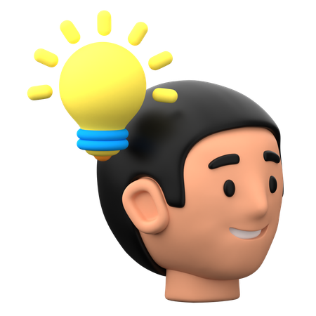 創造的思考  3D Icon