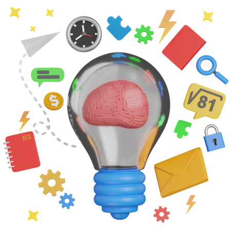 Creative Thinking  3D Icon