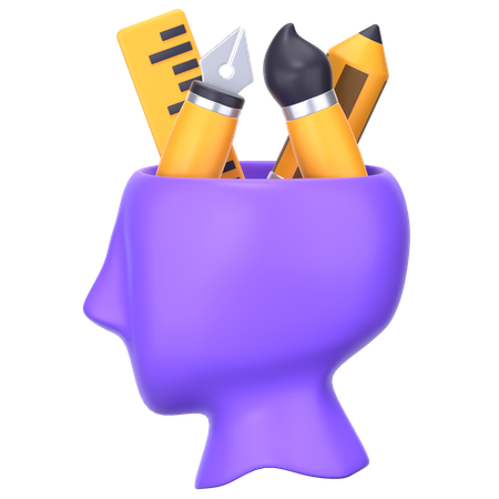 Creative Thinking  3D Icon