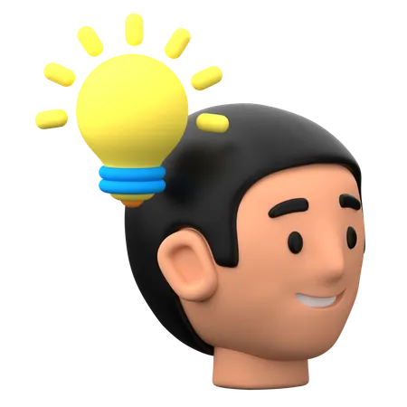 Creative Thinking  3D Icon