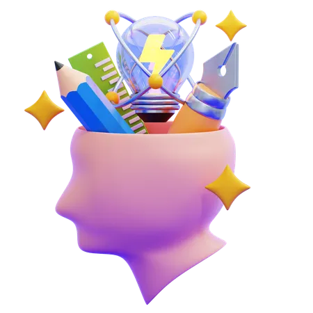 Creative Thinking  3D Icon
