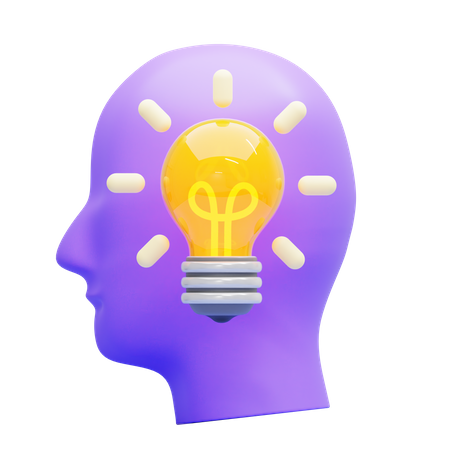 Creative Thinking 3D Icon