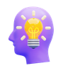 3d creative thinking logo