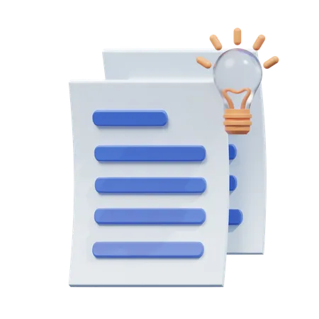 File And Document 3 D Illustrations 3D Icon