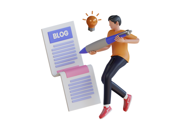 Creative Writing  3D Icon