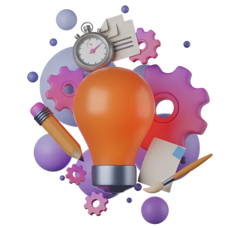 Creativity Process  3D Icon