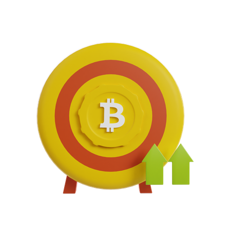 Crecimiento de bitcoin  3D Icon