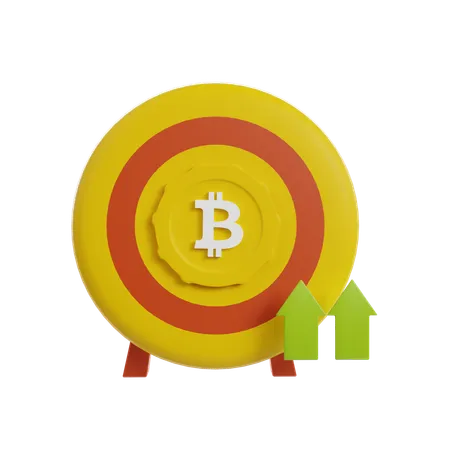 Crecimiento de bitcoin  3D Icon