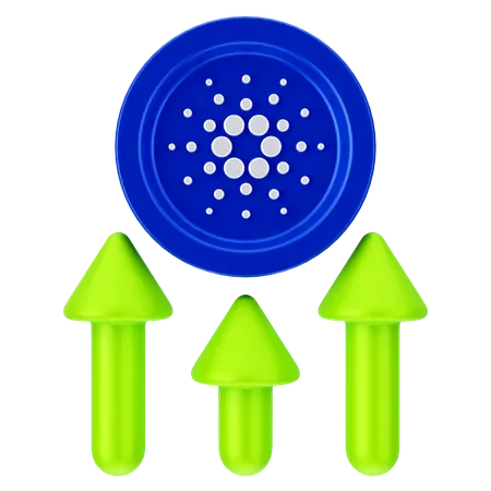 Crecimiento de cardano  3D Icon