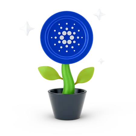 Crecimiento de cardano  3D Icon