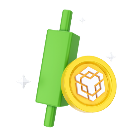 Crecimiento de binance  3D Icon