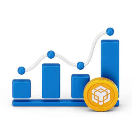 Crecimiento de binance  3D Icon