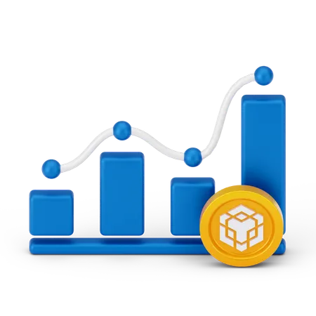 Crecimiento de binance  3D Icon