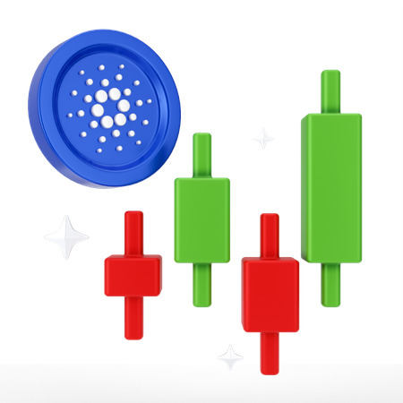 Crecimiento de cardano  3D Icon